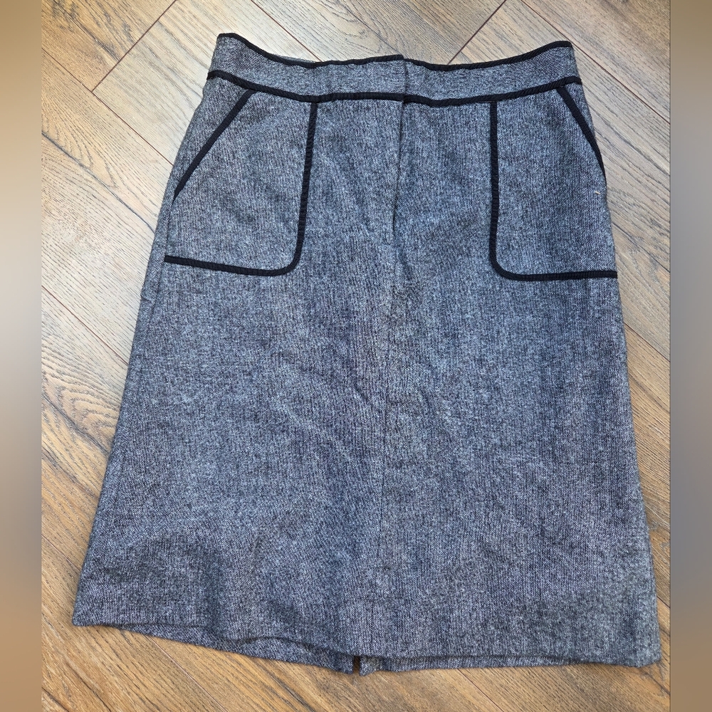 Wool Midi Skirt
